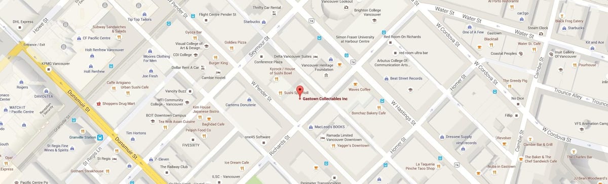 mapa gastownu vancouver bc