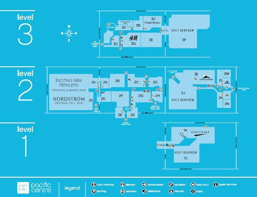 Mapa pcific centrum