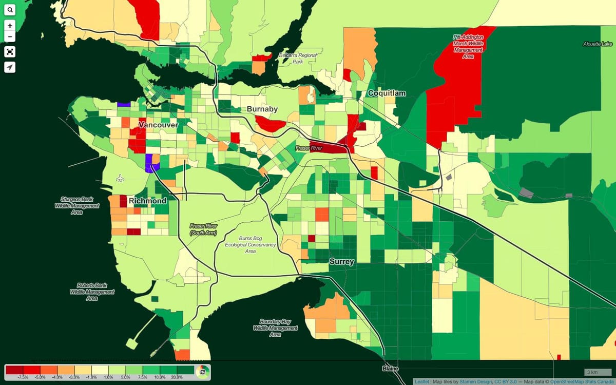 Mapa vancouver demografie
