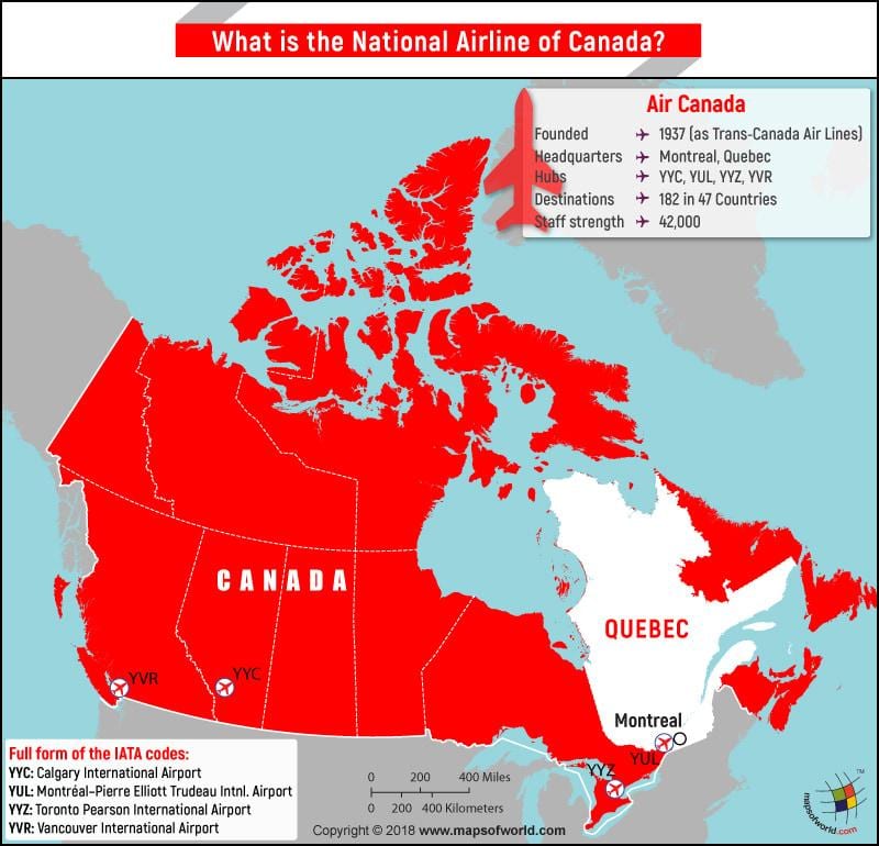 Mapa vancouver airport air canada