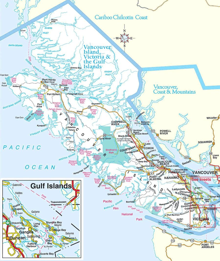 vancouver parky mapě