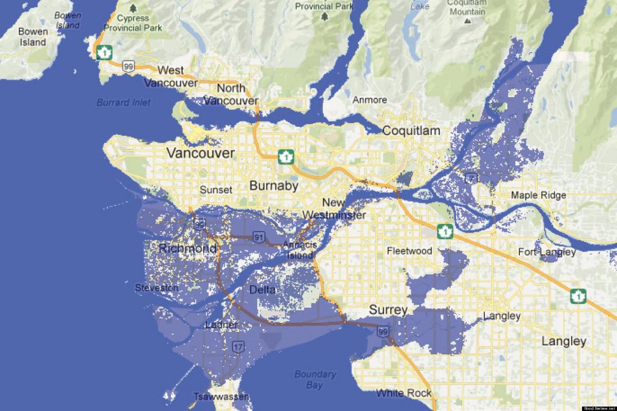 Mapa vancouver povodní