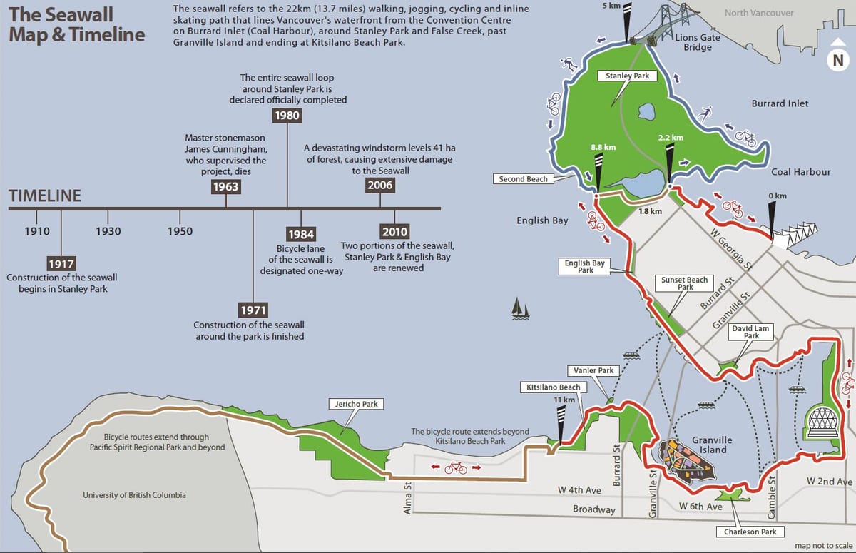 Mapa vancouver seawall