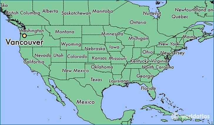 Mapa vancouver místo na světě