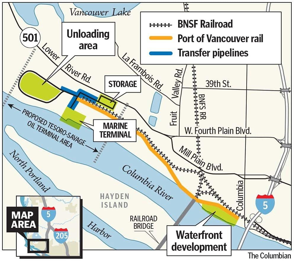 nábřeží vancouver mapě