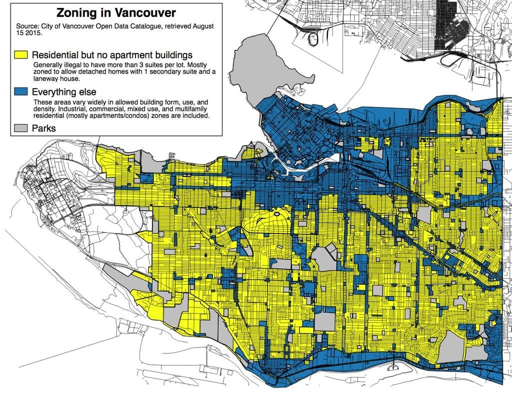 pásmo mapa vancouver