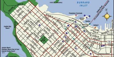 Vancouver bc atrakce mapa