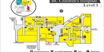 Mapa bc dětské nemocnice