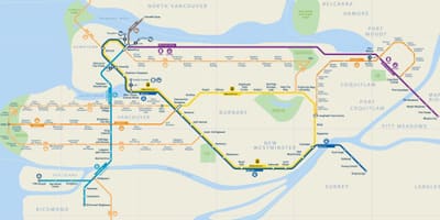 Van skytrain mapě