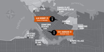 Mapa cyklus a průvodce vancouver island