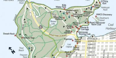 Mapa dřevař arch stanley park
