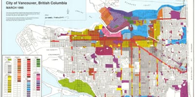 West vancouver zónování mapa