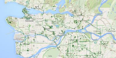 Mapa metro vancouver cyklistika