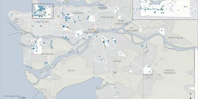 Metro vancouver skytrain mapě