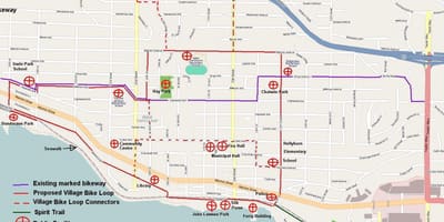 North vancouver cyklistická mapa