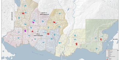 Mapa north vancouver school district
