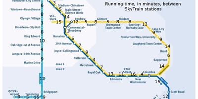 Vancouver nádraží mapě