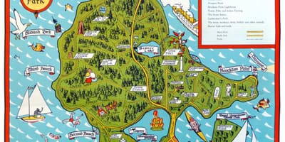 Mapa stanley park totem