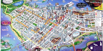 Mapa vancouver bc kanada