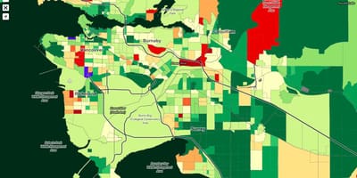 Mapa vancouver demografie