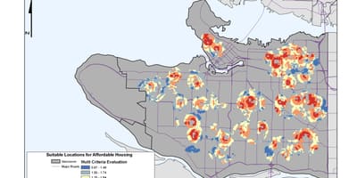 Město vancouver gis mapě