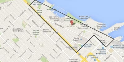 Mapa vancouver harbour