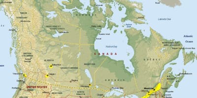 Mapa vancouver hraniční přechod