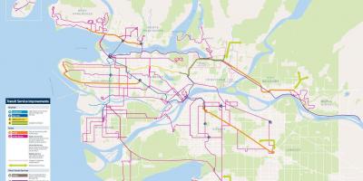 Vancouver dopravní systém mapě