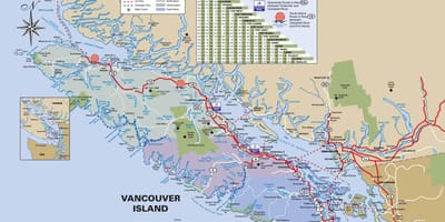 Vancouver island highway mapě