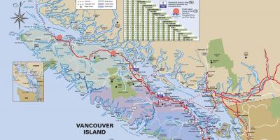 Vancouver island highway mapě