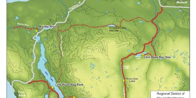 Mapa ostrova vancouver jeskyně