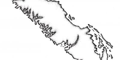 Mapa ostrova vancouver osnovy