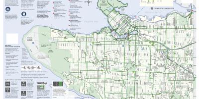 Vancouver jízdní pruh mapa