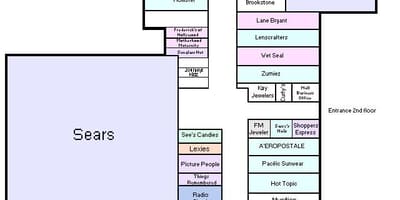 Mapa vancouver mall