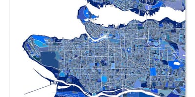 Mapa vancouver art