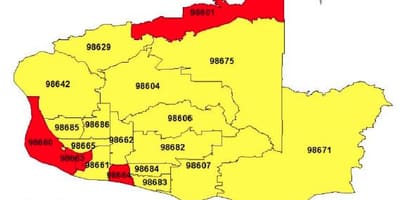 Britská kolumbie oblast kód mapě