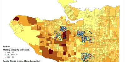 Mapa vancouver příjmů