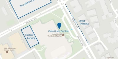 Downtown vancouver parkování mapě