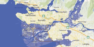Mapa vancouver povodní