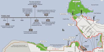 Mapa vancouver seawall