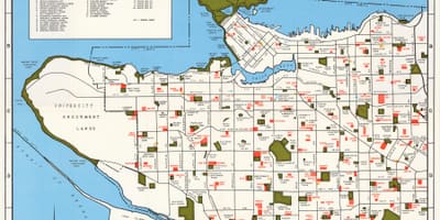 Mapa vancouver společenství