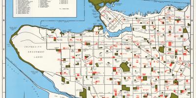 Mapa vancouver společenství