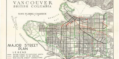 Mapa vintage vancouver