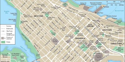 Mapa west end vancouver bc