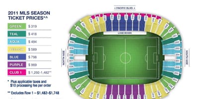 Bc place stadium sezení mapě